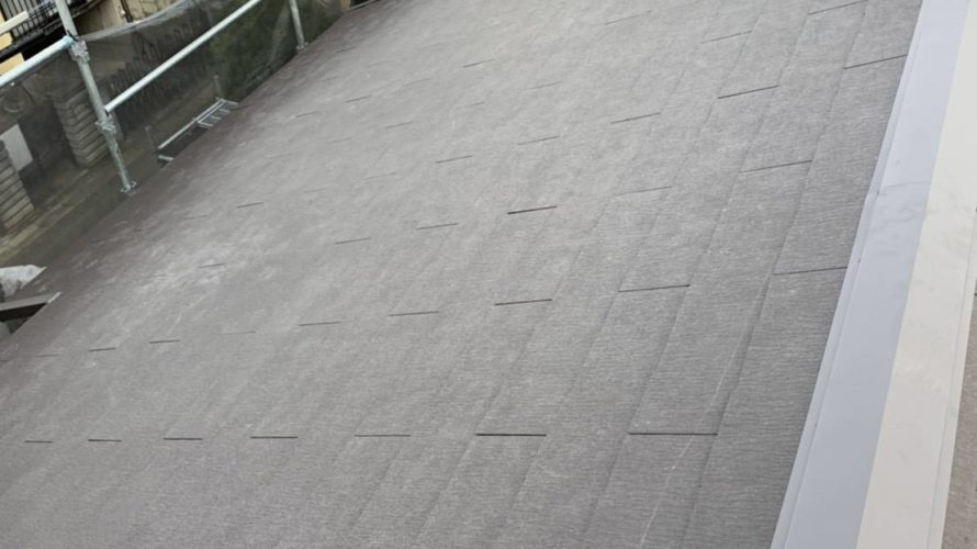 京都市西京区にて新築戸建ての屋根工事