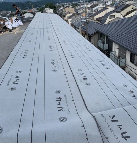 京都市北区にて 屋根修理