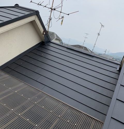 宇治市にて屋根修理 ~ガルテクト施行~