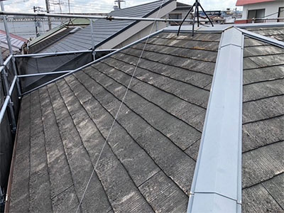 京都市西京区にて屋根修理〈スレート屋根カバー工法〉