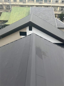 京都府長岡京市にてスレート屋根から金属屋根へのカバー工法