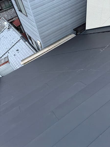 京都市下京区にて屋根修理〈築20～30年のスレート屋根を増し張りによるカバー工法〉 施工後