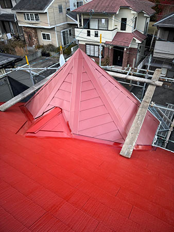 亀岡市にてカバー工法・屋根塗装施工後