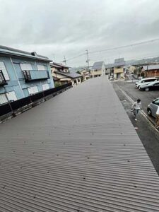 ガレージ波板張替え（雨漏り修理）施工後