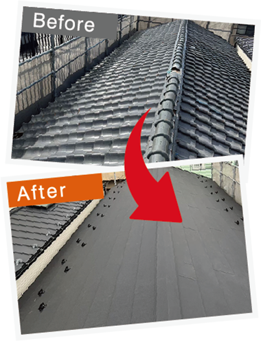 屋根葺き替え工事