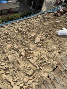 屋根軽量化工事 土葺き撤去