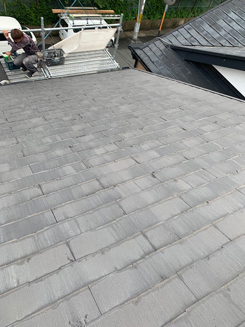 長岡京市でカラーベストのカバー工法 施工前