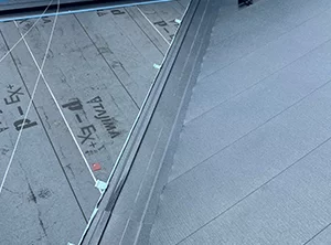 長岡京市にてカバー工法　　屋根材新設