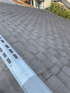 既存のカラーベスト葺の様子