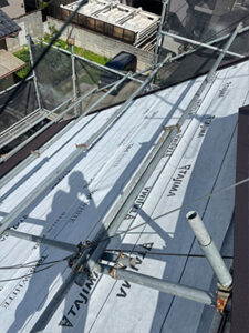 京都市北区にてスーパーガルテクトでのカバー工法