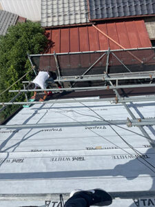 ルーフィングの施工