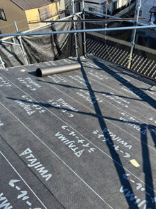 田島ルーフィングのライナールーフを使用