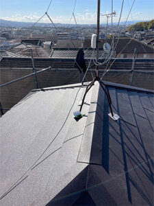 京都市西京区にて屋根カバー工法