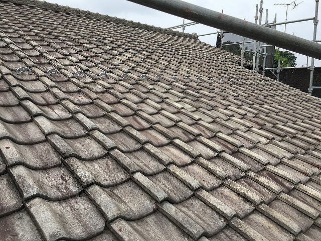 京都市右京区にて屋根葺き替え工事