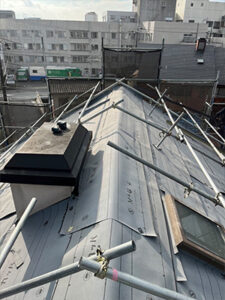 ルーフィングの施工