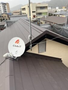 京都市左京区にて屋根修理〈スレート屋根からスーパーガルテクト〉