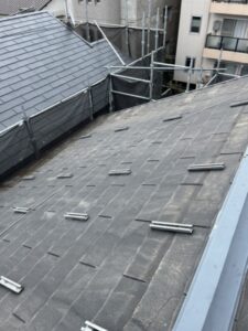 京都市左京区にて屋根修理〈スレート屋根からスーパーガルテクト〉