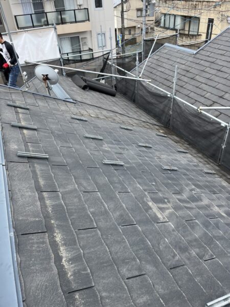 京都市左京区にて屋根修理〈スレート屋根からスーパーガルテクト〉