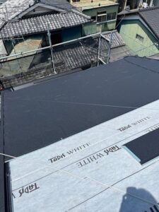 ルーフィング施工