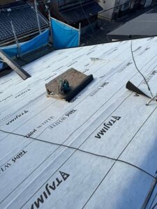 ルーフィングの施工