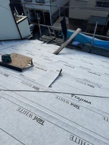 ルーフィングの施工