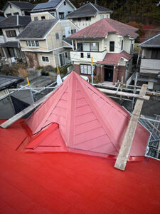 亀岡市にてカバー工法・屋根塗装施工後