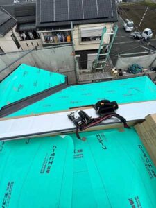 屋根材の施工