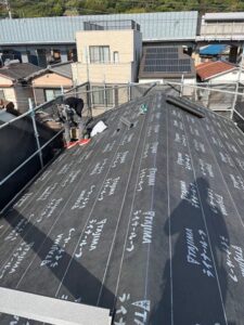 ルーフィングの施工