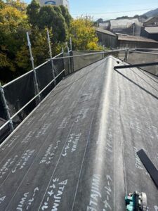 ルーフィングの施工