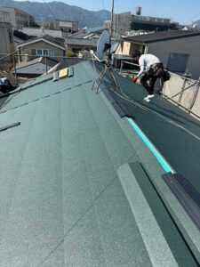 スーパーガルテクトの施工