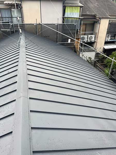 立平葺きにて施工後