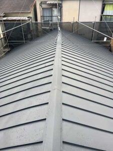 立平葺きにて施工後