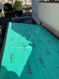 ルーフィング施工