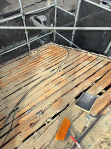 清掃後のバラ板の様子