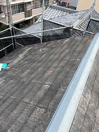 長岡京市屋根修理（カバー工法）施工前