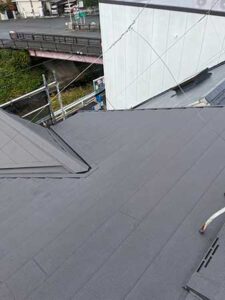 スーパーガルテクトの施工（ドーマー部）