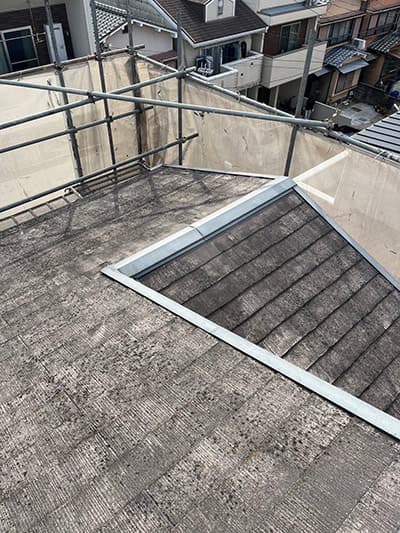 京都市西京区にてカバー工法施工前