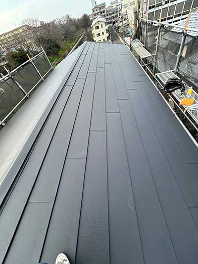 京都市伏見区にて雨漏り修理（カバー工法）施工後