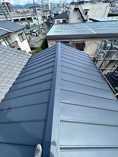 京都市伏見区瓦屋根葺き替え施工後