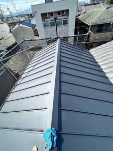 京都市伏見区瓦屋根葺き替え施工後