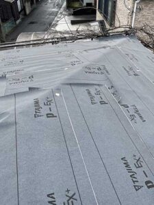 ルーフィング施工