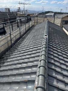 北区にて瓦葺き替え工事施工前