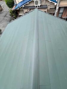 向日市にて雨漏り修理（カラーベストにカバー工法）施工後