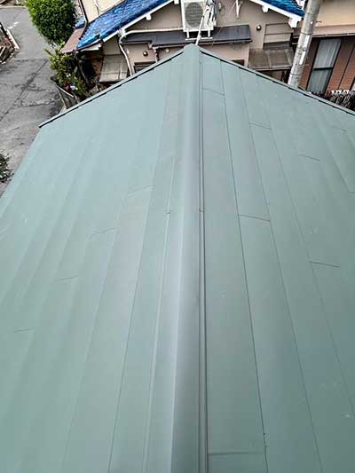 向日市にて雨漏り修理（カラーベストにカバー工法）施工後