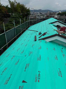 ルーフィング(エコルーフ)施工