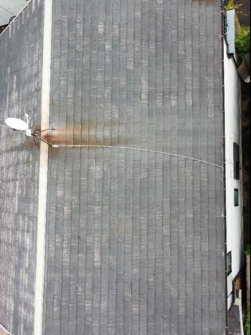 京都市伏見区にて築25年戸建て屋根カバー工法 施工前