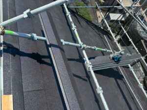 屋根カバー工事 板金設置