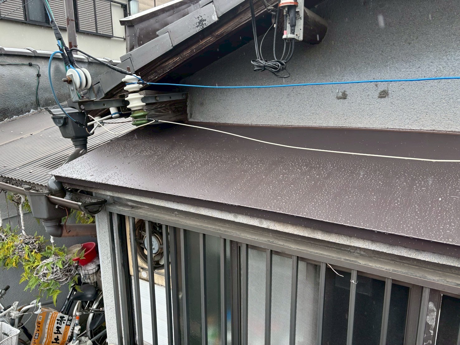 庇板金工事 施工後