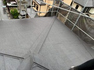 京都市下京区にて屋根修理〈カラーベストからスーパーガルテクトへのカバー工法〉 施工後