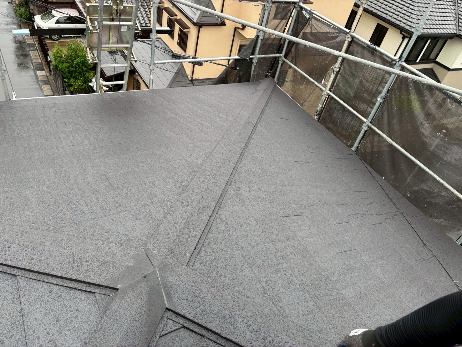 京都市下京区にて屋根修理〈カラーベストからスーパーガルテクトへのカバー工法〉 施工後